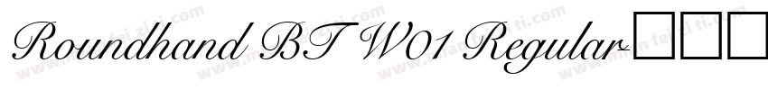 Roundhand BT W01 Regular字体转换